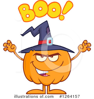 Royalty-Free (RF) Pumpkin Clipart Illustration by Hit Toon - Stock Sample #1264157