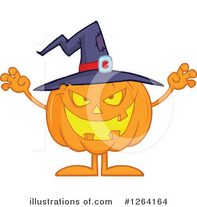 Royalty-Free (RF) Pumpkin Clipart Illustration by Hit Toon - Stock Sample #1264164