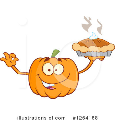 Pumpkin Character Clipart #1264168 by Hit Toon