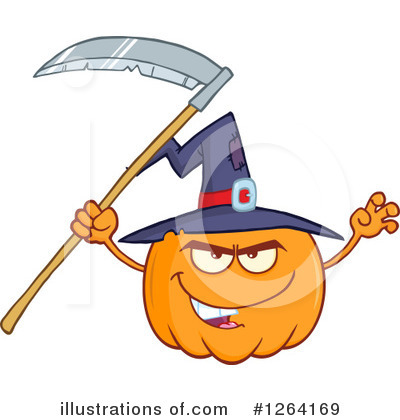 Pumpkin Character Clipart #1264169 by Hit Toon