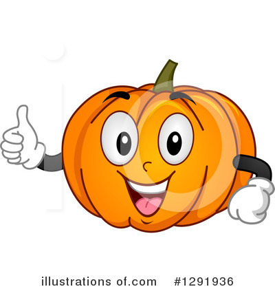 Royalty-Free (RF) Pumpkin Clipart Illustration by BNP Design Studio - Stock Sample #1291936