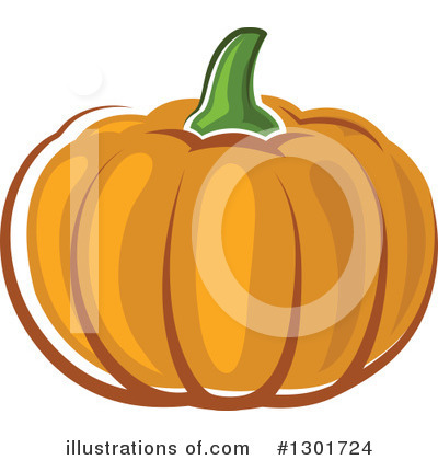 Royalty-Free (RF) Pumpkin Clipart Illustration by Vector Tradition SM - Stock Sample #1301724