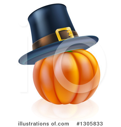 Pilgrim Hat Clipart #1305833 by AtStockIllustration
