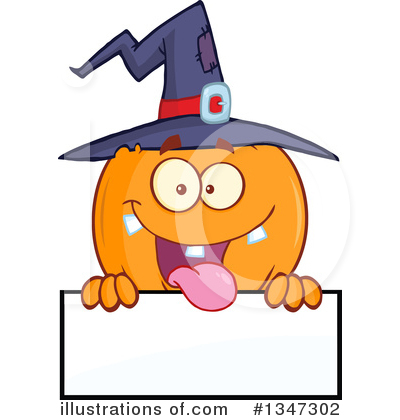 Pumpkin Character Clipart #1347302 by Hit Toon