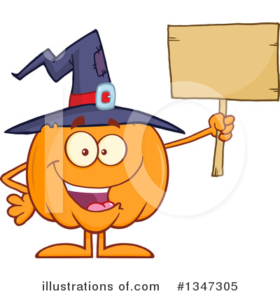 Royalty-Free (RF) Pumpkin Clipart Illustration by Hit Toon - Stock Sample #1347305