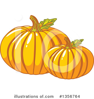Royalty-Free (RF) Pumpkin Clipart Illustration by Pushkin - Stock Sample #1356764