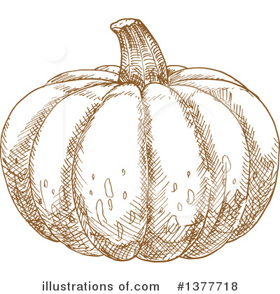 Royalty-Free (RF) Pumpkin Clipart Illustration by Vector Tradition SM - Stock Sample #1377718
