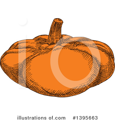 Royalty-Free (RF) Pumpkin Clipart Illustration by Vector Tradition SM - Stock Sample #1395663