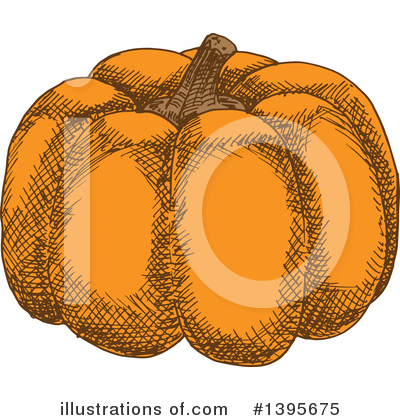 Royalty-Free (RF) Pumpkin Clipart Illustration by Vector Tradition SM - Stock Sample #1395675