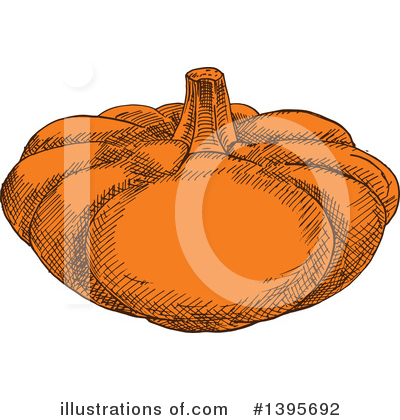 Royalty-Free (RF) Pumpkin Clipart Illustration by Vector Tradition SM - Stock Sample #1395692