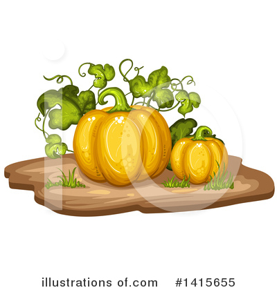 Royalty-Free (RF) Pumpkin Clipart Illustration by merlinul - Stock Sample #1415655