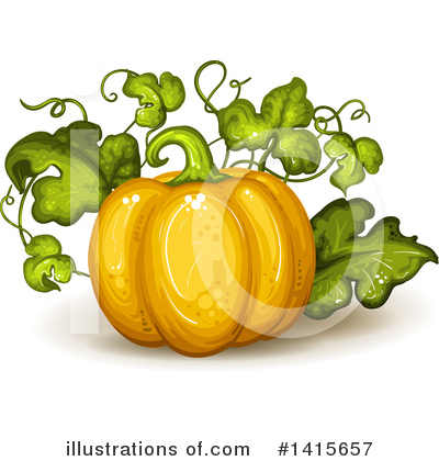 Royalty-Free (RF) Pumpkin Clipart Illustration by merlinul - Stock Sample #1415657