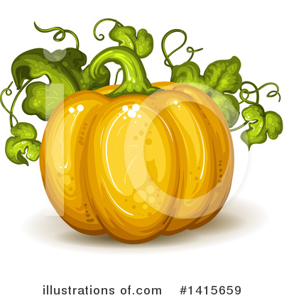 Royalty-Free (RF) Pumpkin Clipart Illustration by merlinul - Stock Sample #1415659