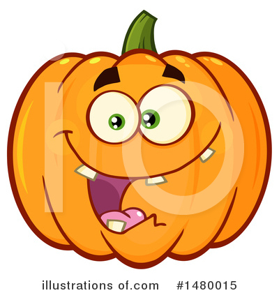 Pumpkin Character Clipart #1480015 by Hit Toon