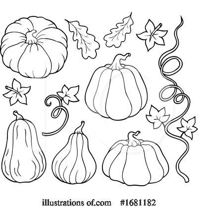 Royalty-Free (RF) Pumpkin Clipart Illustration by visekart - Stock Sample #1681182