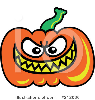 Royalty-Free (RF) Pumpkin Clipart Illustration by Zooco - Stock Sample #212036