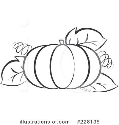 Royalty-Free (RF) Pumpkin Clipart Illustration by Lal Perera - Stock Sample #228135
