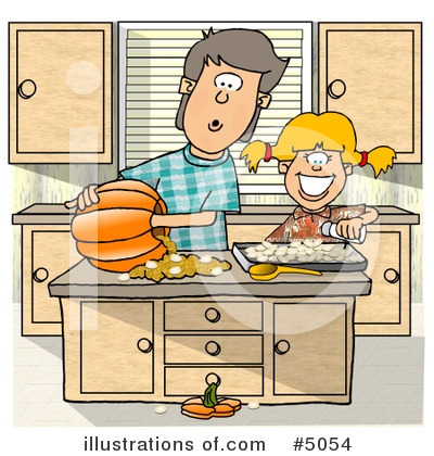 Royalty-Free (RF) Pumpkin Clipart Illustration by djart - Stock Sample #5054
