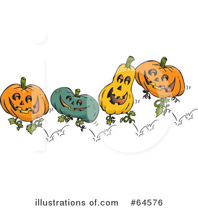 Royalty-Free (RF) Pumpkin Clipart Illustration by Dennis Holmes Designs - Stock Sample #64576