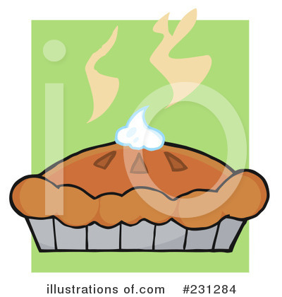 Royalty-Free (RF) Pumpkin Pie Clipart Illustration by Hit Toon - Stock Sample #231284