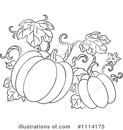 Royalty-Free (RF) Pumpkins Clipart Illustration by Vector Tradition SM - Stock Sample #1114175