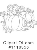 Pumpkins Clipart #1118356 by Vector Tradition SM