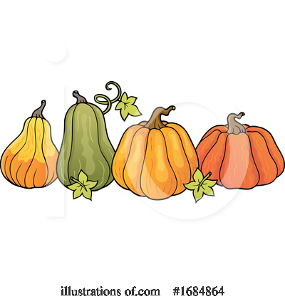 Royalty-Free (RF) Pumpkins Clipart Illustration by visekart - Stock Sample #1684864
