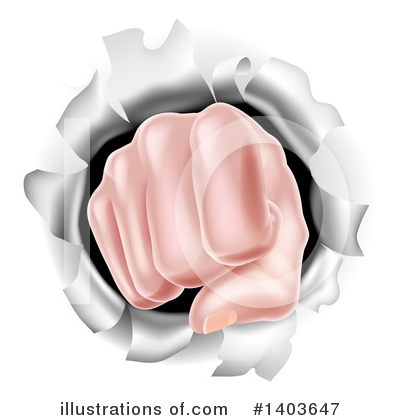 Royalty-Free (RF) Punching Clipart Illustration by AtStockIllustration - Stock Sample #1403647