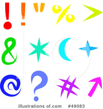 Royalty-Free (RF) Punctuation Clipart Illustration by Prawny - Stock Sample #49083