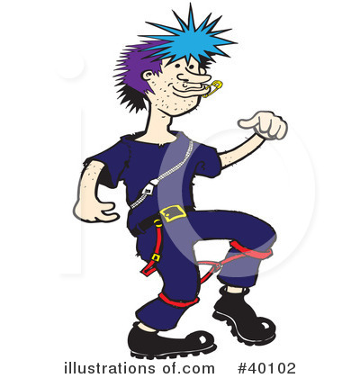 Royalty-Free (RF) Punk Clipart Illustration by Snowy - Stock Sample #40102
