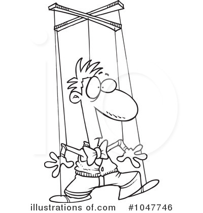 Royalty-Free (RF) Puppet Clipart Illustration by toonaday - Stock Sample #1047746