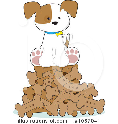 Dog Bone Clipart #1087041 by Maria Bell