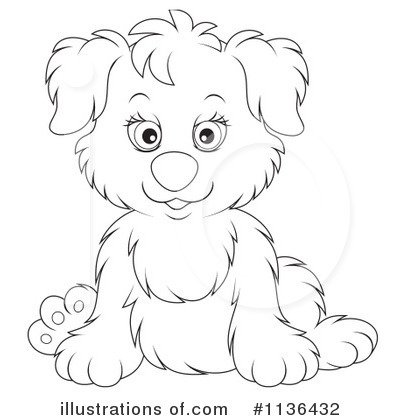 Royalty-Free (RF) Puppy Clipart Illustration by Alex Bannykh - Stock Sample #1136432