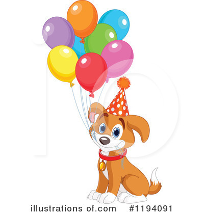 Royalty-Free (RF) Puppy Clipart Illustration by Pushkin - Stock Sample #1194091