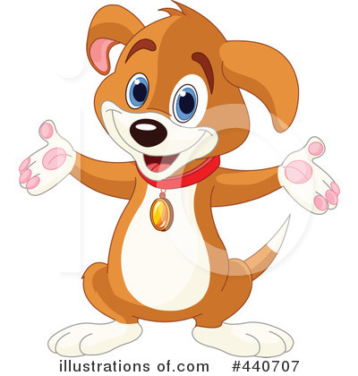 Royalty-Free (RF) Puppy Clipart Illustration by Pushkin - Stock Sample #440707