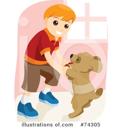 Royalty-Free (RF) Puppy Clipart Illustration by BNP Design Studio - Stock Sample #74305