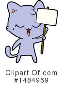 Purple Cat Clipart #1484969 by lineartestpilot
