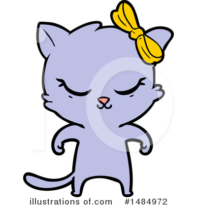 Purple Cat Clipart #1484972 by lineartestpilot