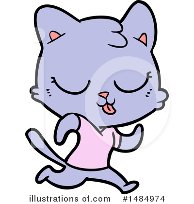 Purple Cat Clipart #1484974 by lineartestpilot
