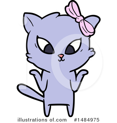 Purple Cat Clipart #1484975 by lineartestpilot