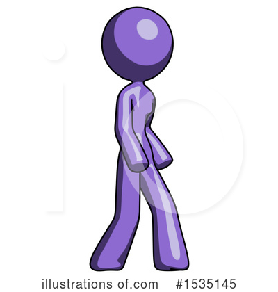 Royalty-Free (RF) Purple Design Mascot Clipart Illustration by Leo Blanchette - Stock Sample #1535145