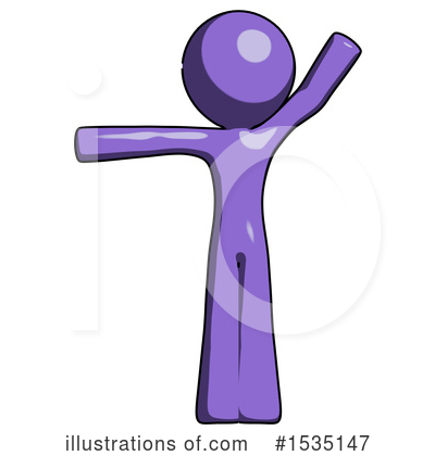 Royalty-Free (RF) Purple Design Mascot Clipart Illustration by Leo Blanchette - Stock Sample #1535147