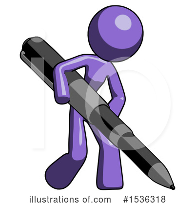 Royalty-Free (RF) Purple Design Mascot Clipart Illustration by Leo Blanchette - Stock Sample #1536318