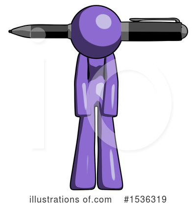 Royalty-Free (RF) Purple Design Mascot Clipart Illustration by Leo Blanchette - Stock Sample #1536319
