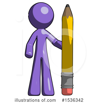 Royalty-Free (RF) Purple Design Mascot Clipart Illustration by Leo Blanchette - Stock Sample #1536342