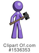 Purple Design Mascot Clipart #1536353 by Leo Blanchette