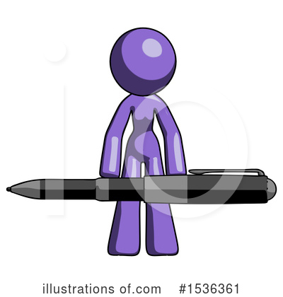 Royalty-Free (RF) Purple Design Mascot Clipart Illustration by Leo Blanchette - Stock Sample #1536361