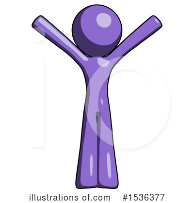 Royalty-Free (RF) Purple Design Mascot Clipart Illustration by Leo Blanchette - Stock Sample #1536377