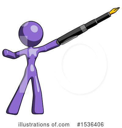 Royalty-Free (RF) Purple Design Mascot Clipart Illustration by Leo Blanchette - Stock Sample #1536406