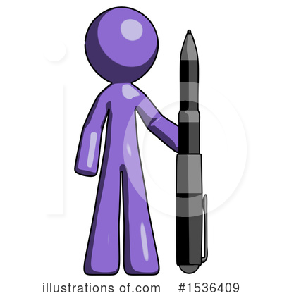 Royalty-Free (RF) Purple Design Mascot Clipart Illustration by Leo Blanchette - Stock Sample #1536409